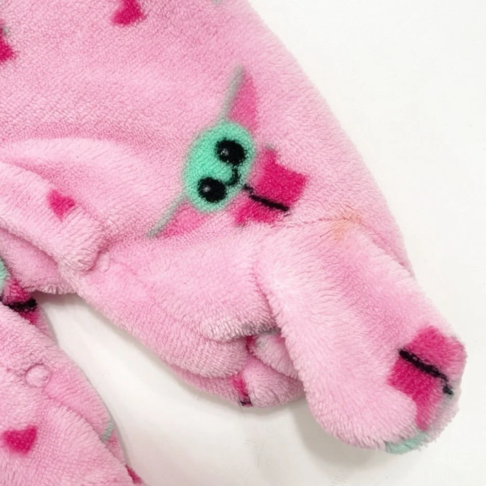 Star Wars Baby Yoda print fleece baby footie
